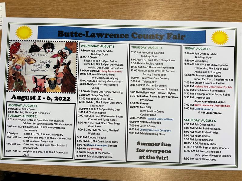 2022 Butte/Lawrence County Fair